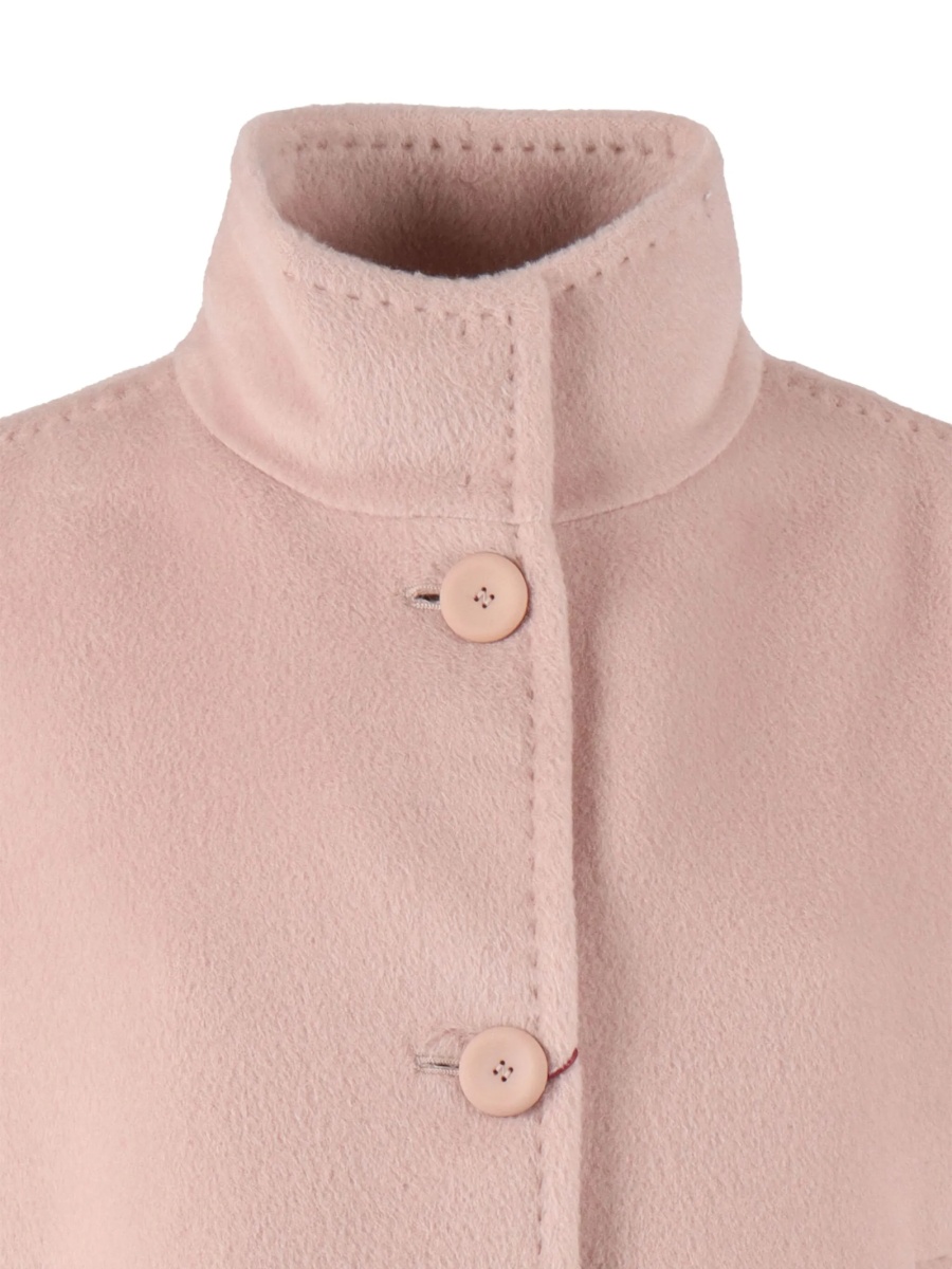 Jacheta MaxMara Studio roz din lana si alpaca - Img 3