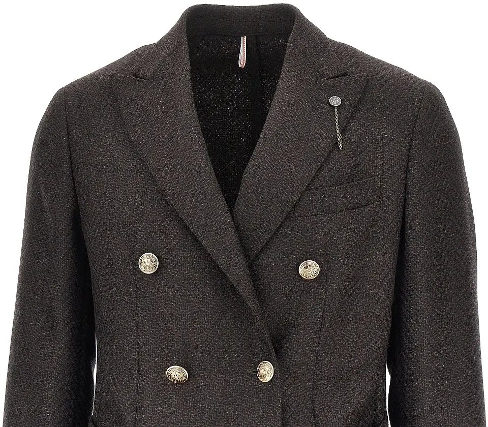 Jacheta Mélange tweed tailored jacket - Img 4