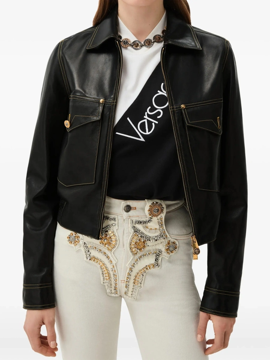 Jacheta Nappa leather Jacket - Img 4