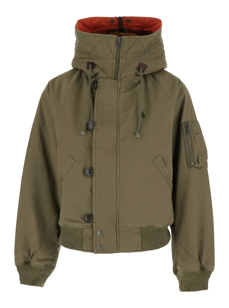 Jacheta Ralph Lauren verde din bumbac - Img 4