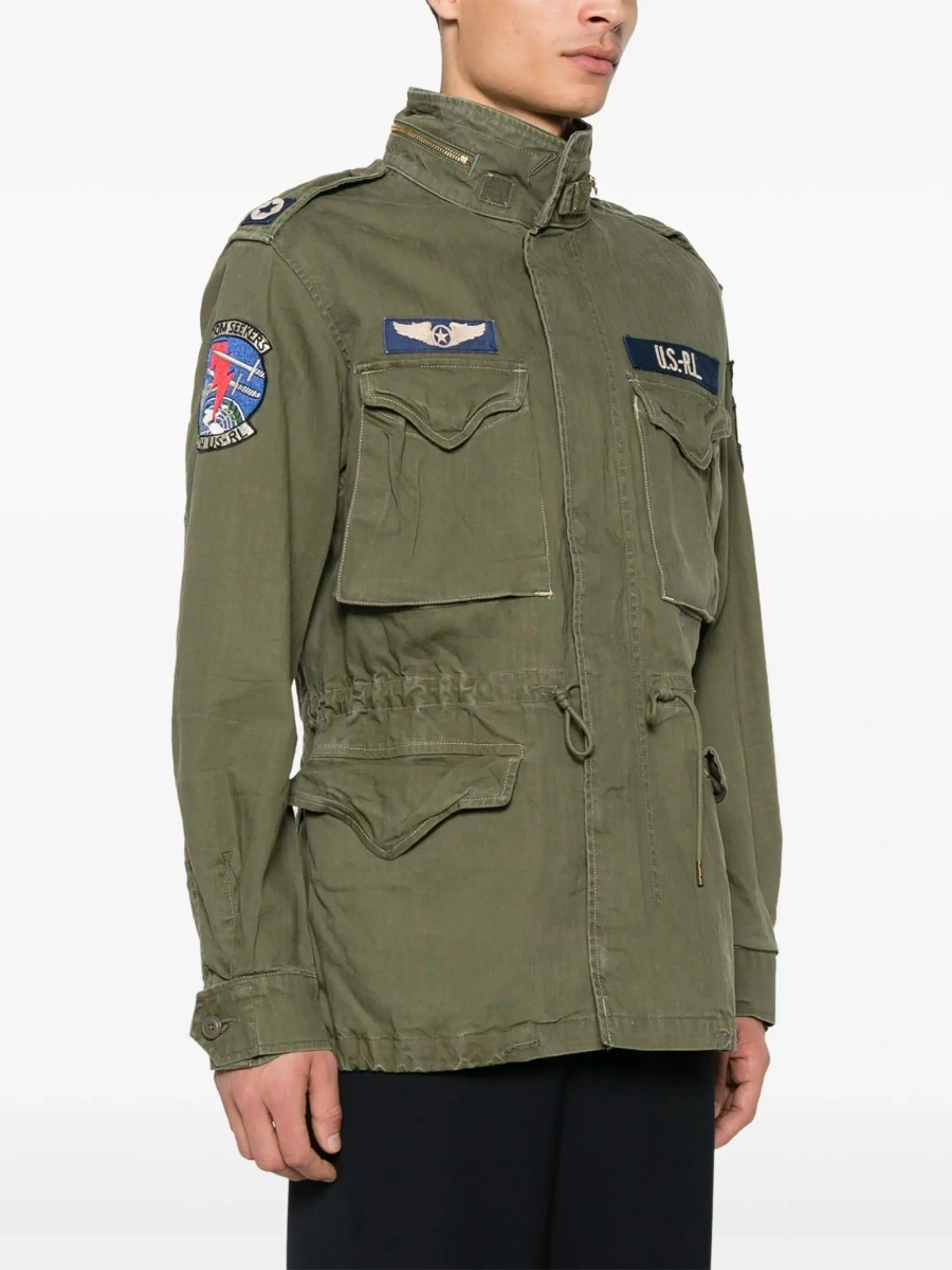 Jacheta Ralph Lauren verde din bumbac - Img 6