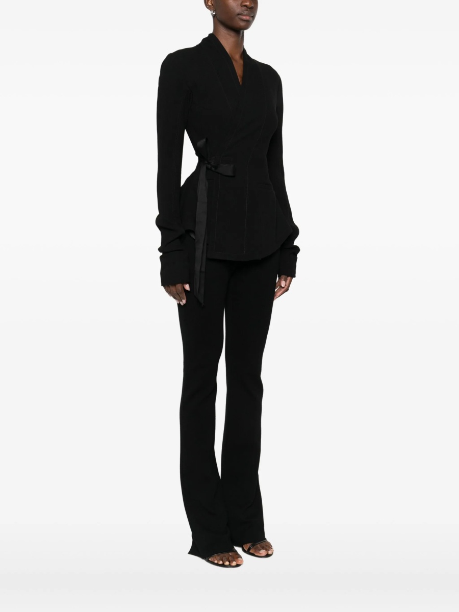 Jacheta Rick Owens neagra din lana - Img 3