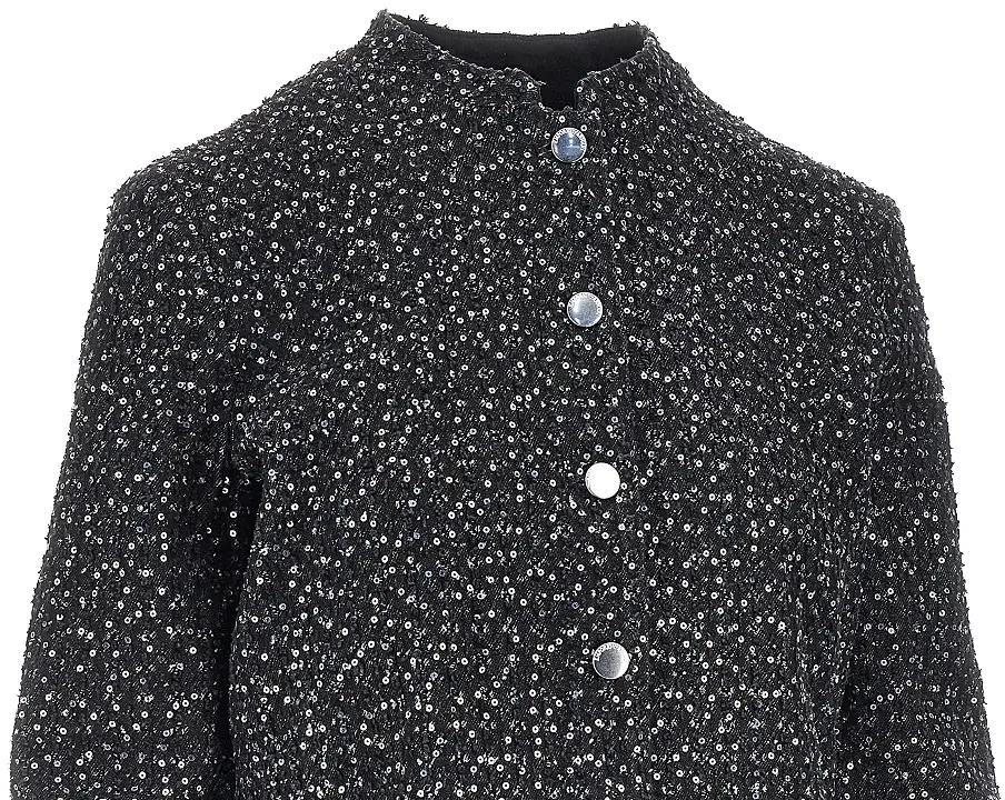 Jacheta Sequinned denim short jacket - Img 2