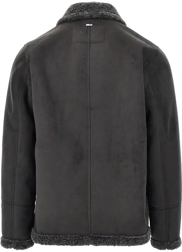 Jacheta Suede and shearling effect jacket - Img 3