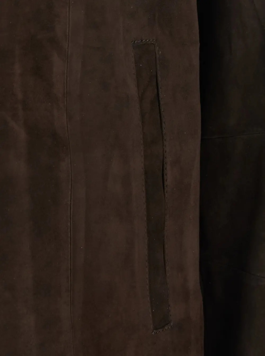 Jacheta SUEDE BOMBER - Jackets - Brown - Men - Img 3