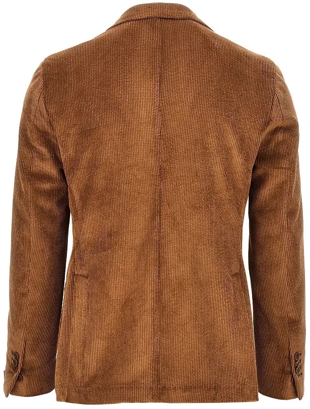Jacheta 'Venezia' corduroy single-breasted jacket - Img 3