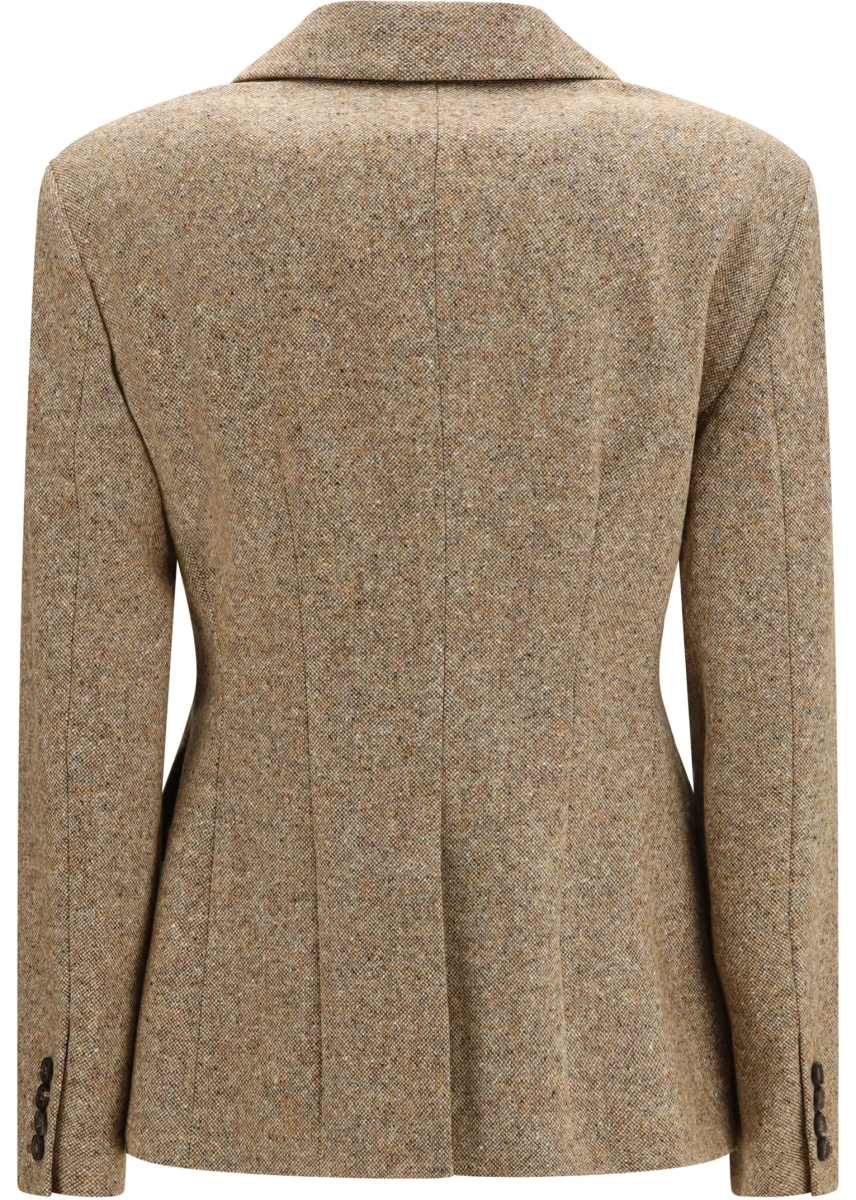 Jacheta Virgin wool Donegal Jacket with monili - Img 2