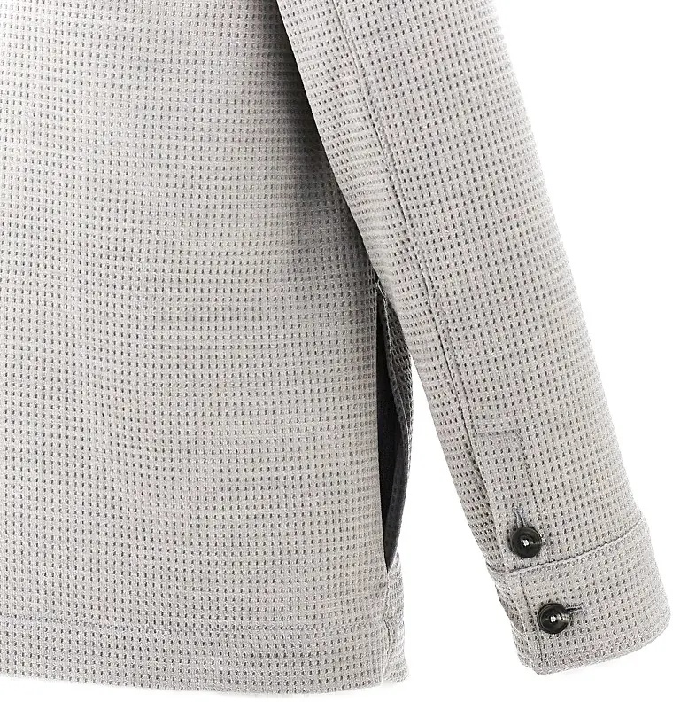 Jacheta Waffle jersey jacket with zip closure - Img 4