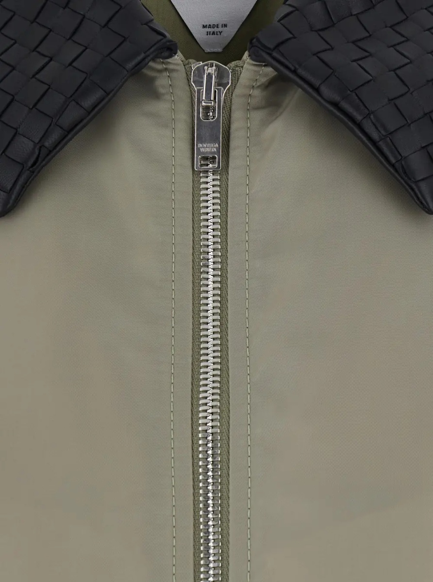 Jacheta WR SATIN NYLON BLOUSON WITH INTRECCIATO COLLAR - Img 3