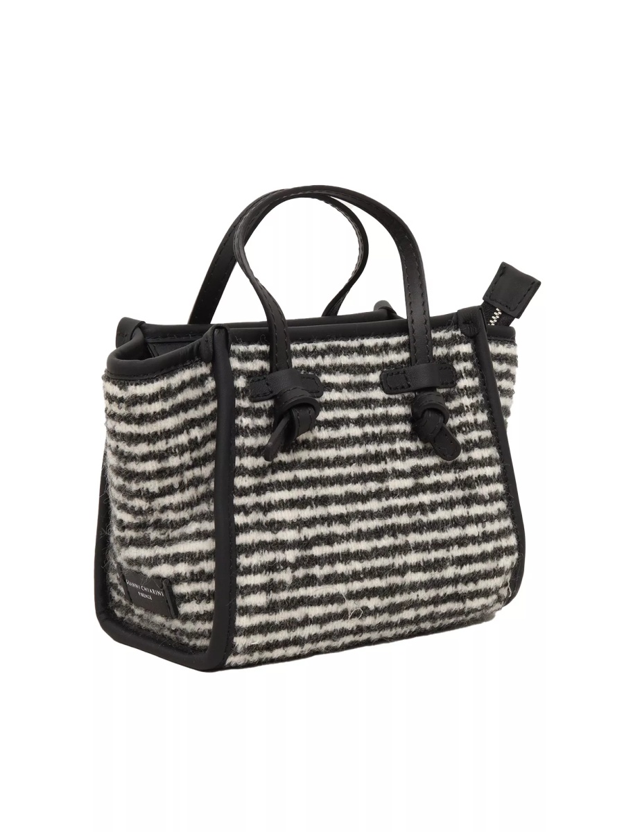 LEATHER AND FABRIC BAG - Img 2