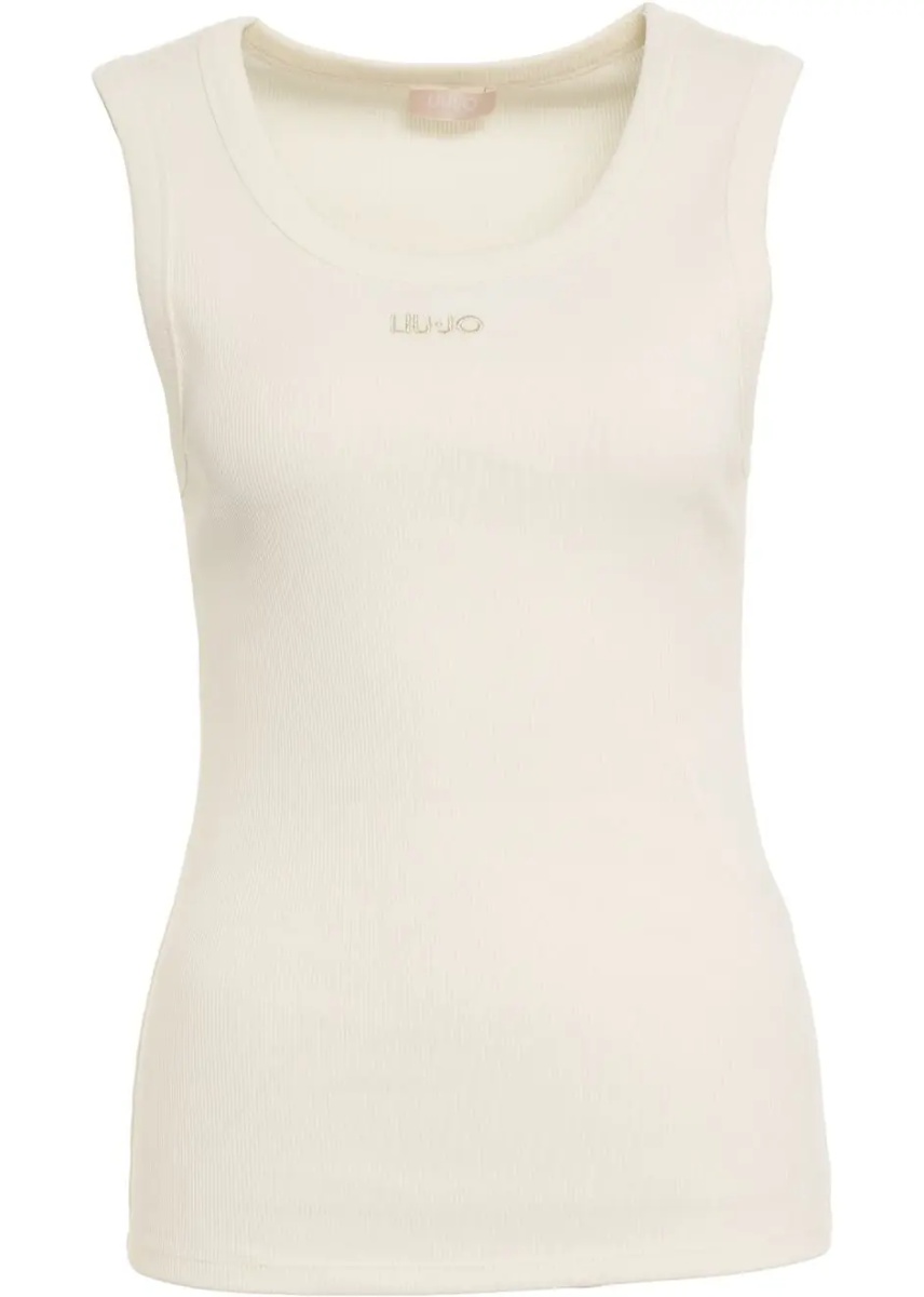 Maiou Ribbed top with logo embroidery - Img 2