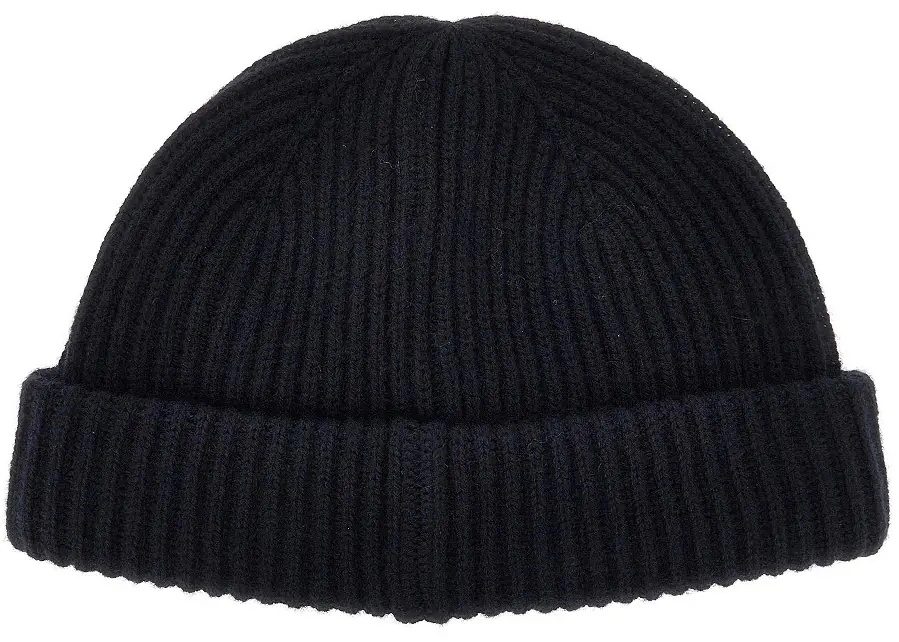 Manusi Emporio Armani albastre din lana si casmir - Img 2