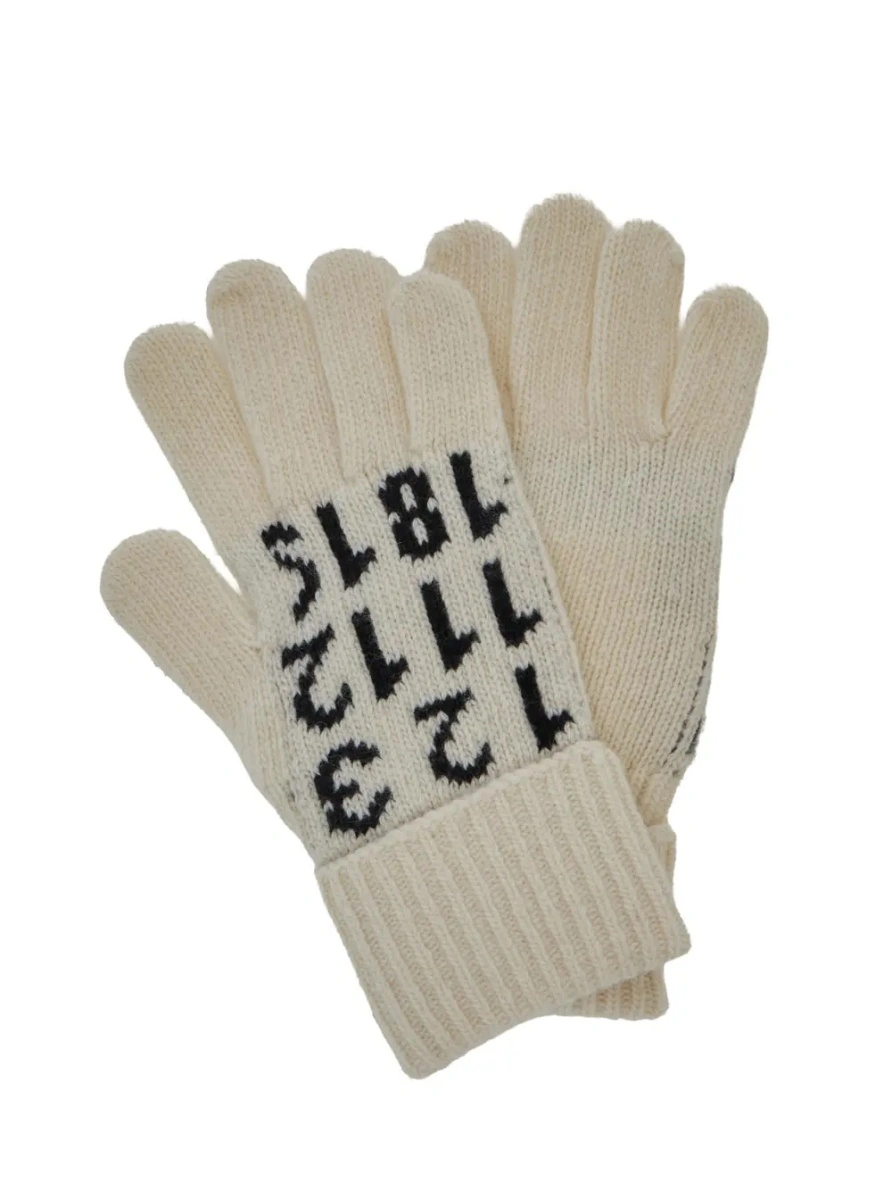 Manusi MM6 MAISON MARGIELA KIDS albe din lana - Img 3