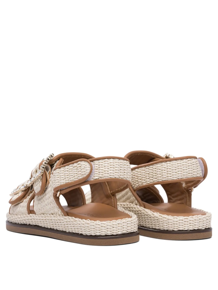 "Maya" raffia sandals - Img 4