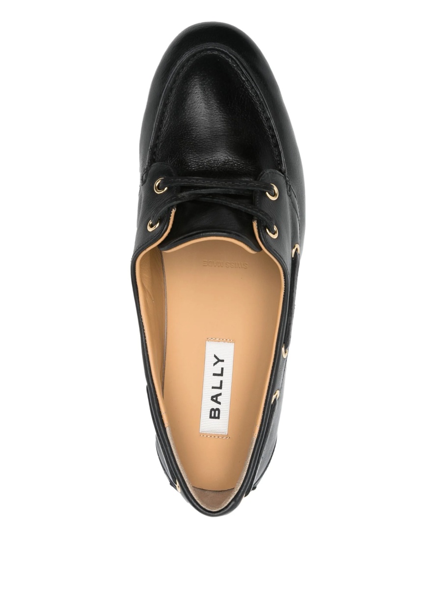 Mocasini Bally negri din piele - Img 4
