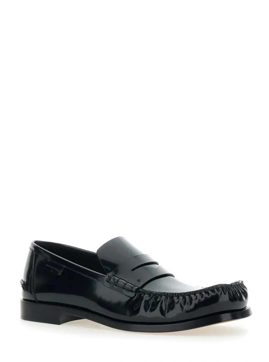 Mocasini Bottega Veneta negri din piele 'Truman' - Img 2