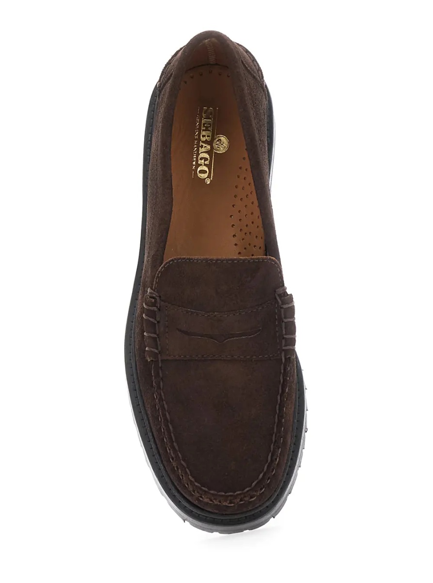 Mocasini Dawson RRS Suede Loafers with Brown Rubber Sole for Men - Img 4