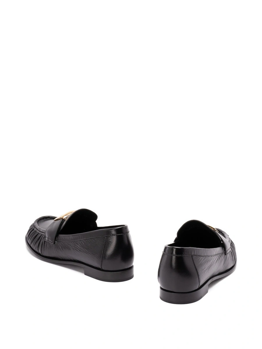 Mocasini Fendi negri din piele - Img 2