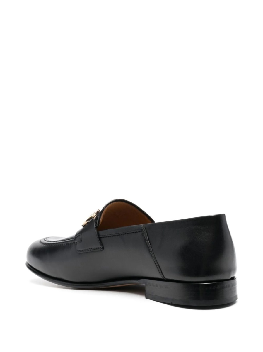 Mocasini Ferragamo gancini negri din piele - Img 3