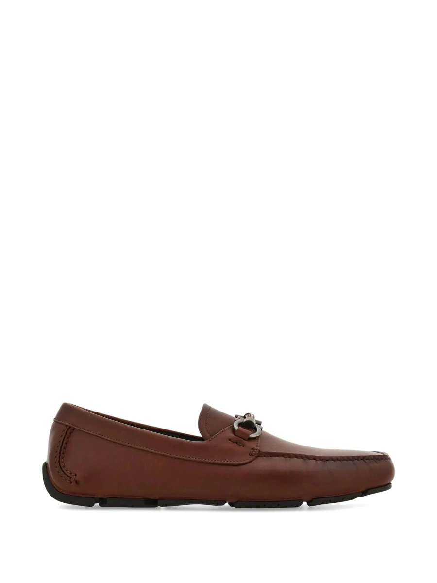 Mocasini Ferragamo maro din piele 'Sunsay' - Img 8