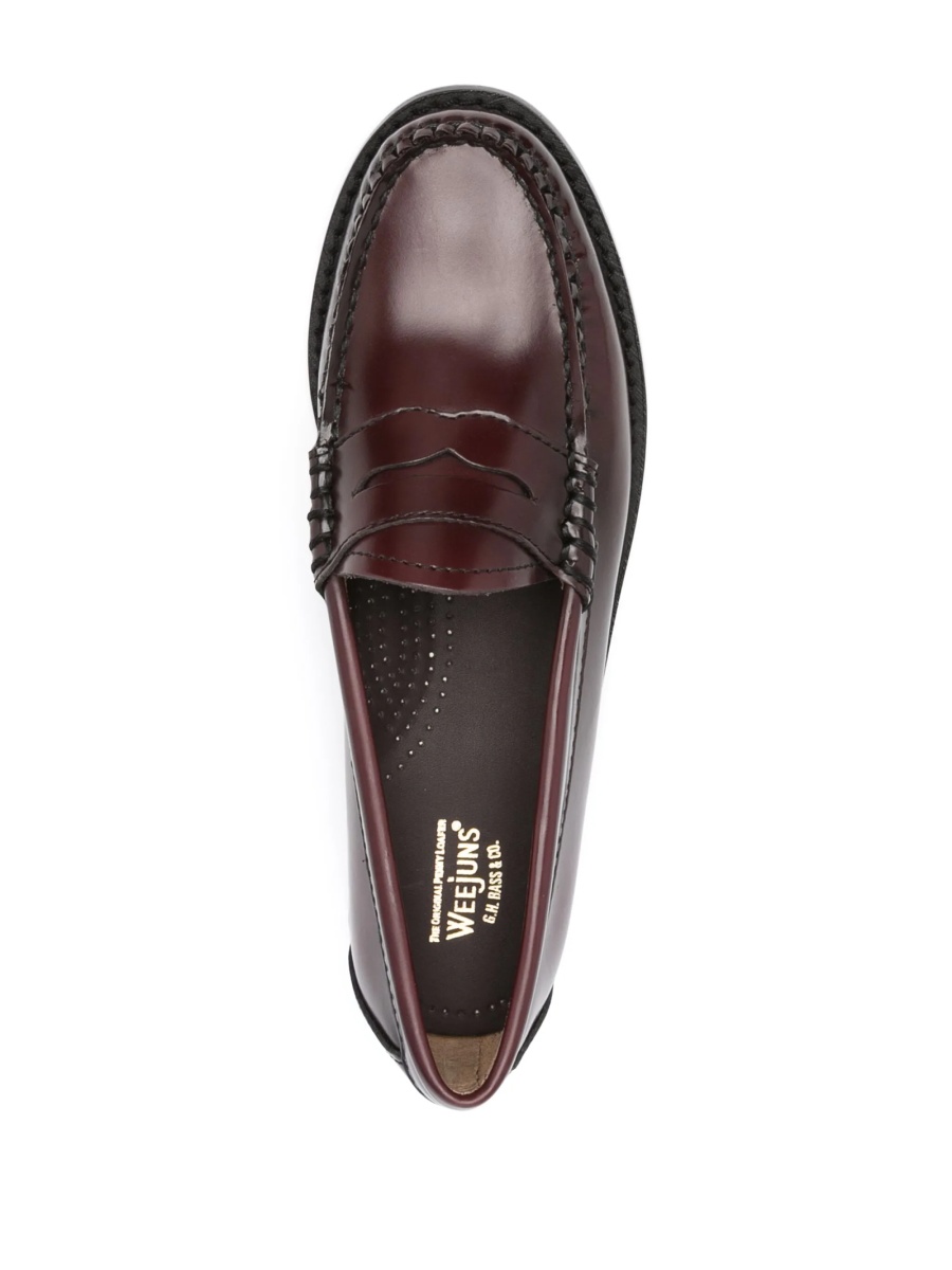 Mocasini G.H. BASS rosii din piele - Img 4