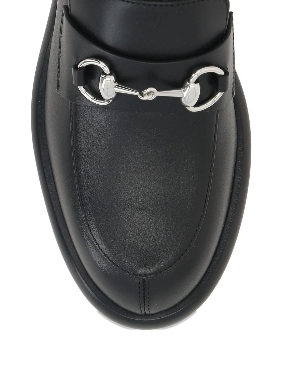 Mocasini Gucci negri din piele - Img 4