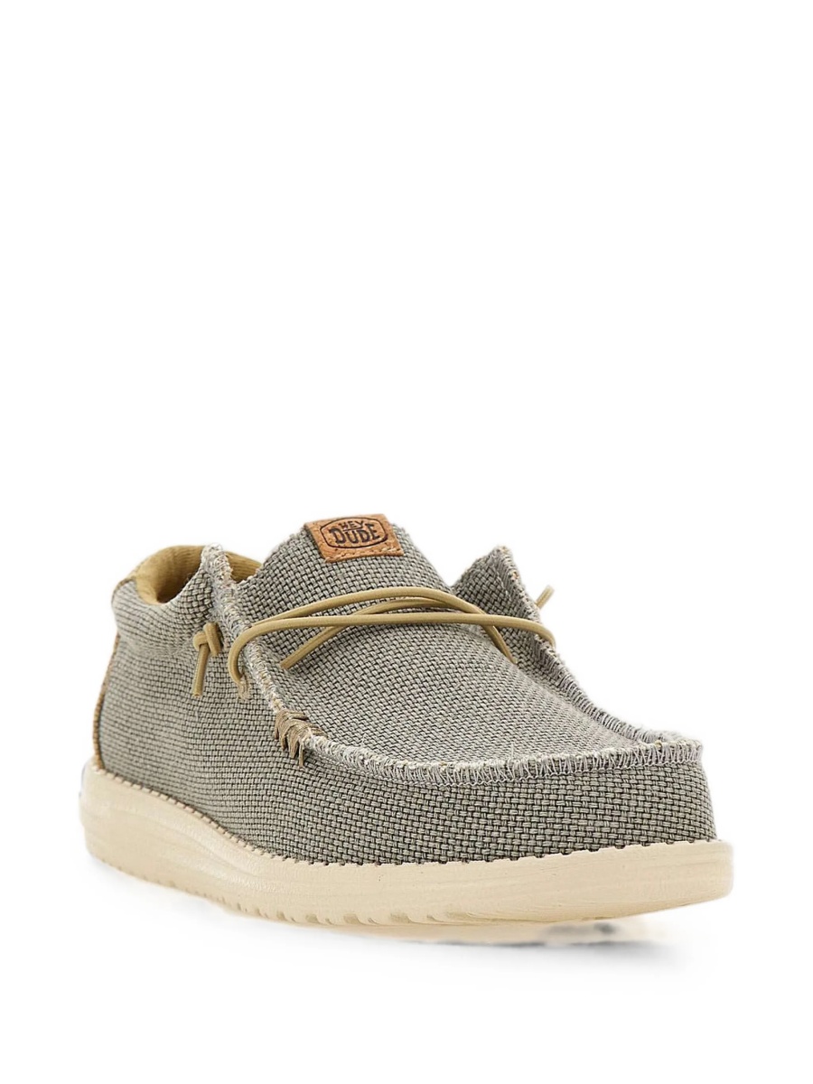 Mocasini Hey Dude gri din bumbac organic - Img 2