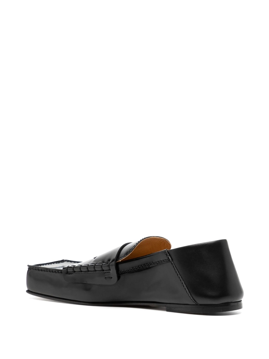 Mocasini JACQUEMUS negri din piele - Img 3