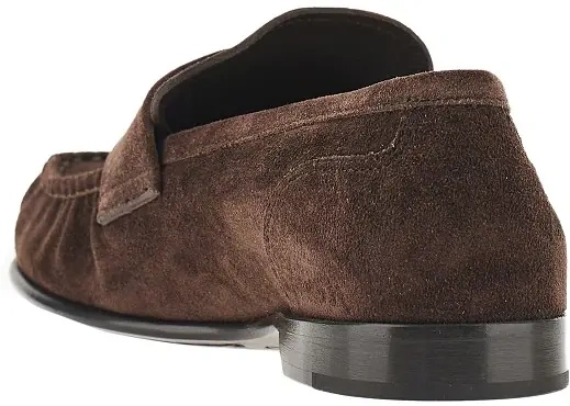 Mocasini Jimmy Choo maro din piele intoarsa 'Ellis' - Img 3