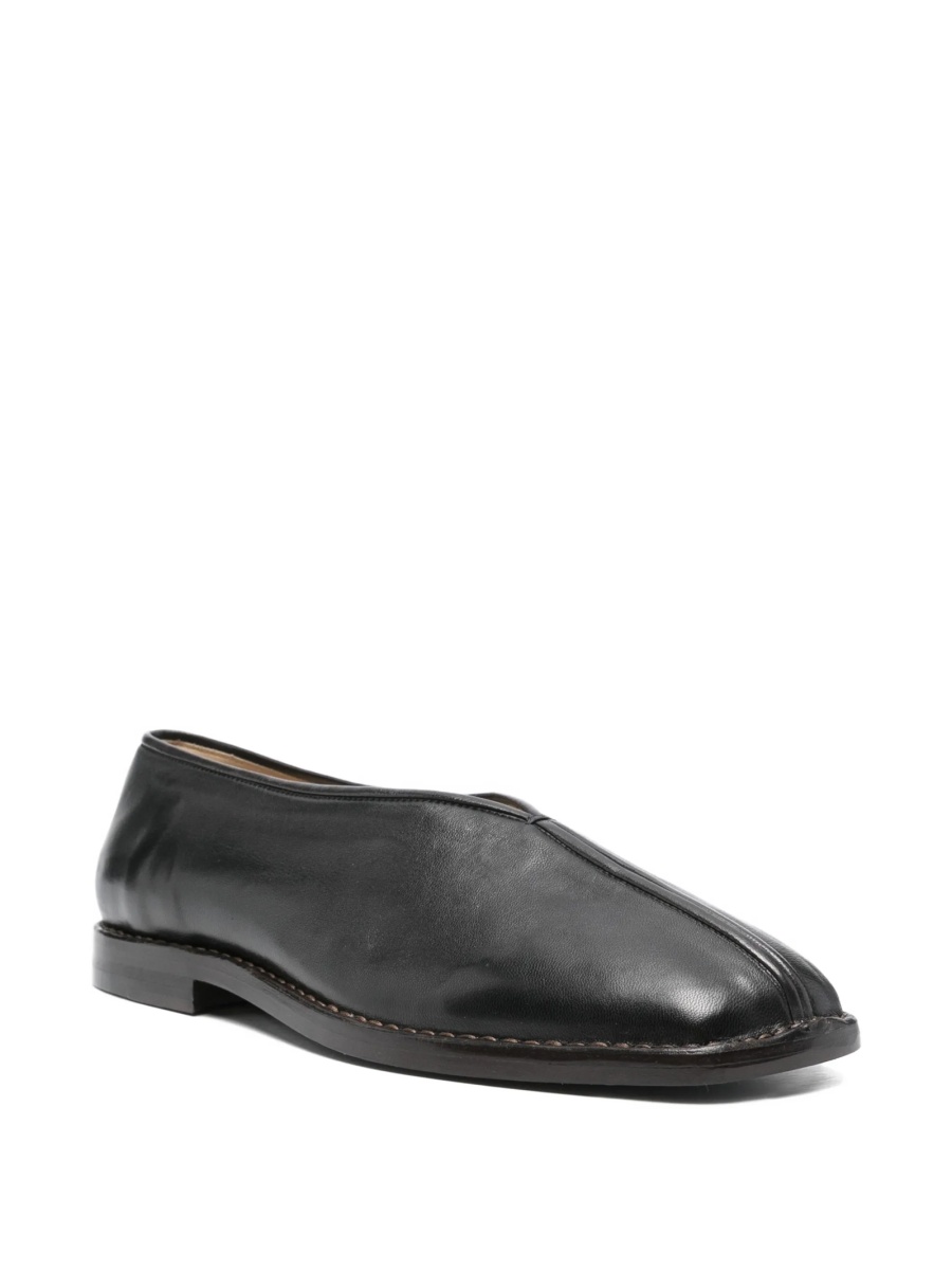 Mocasini LEMAIRE negri din piele - Img 2
