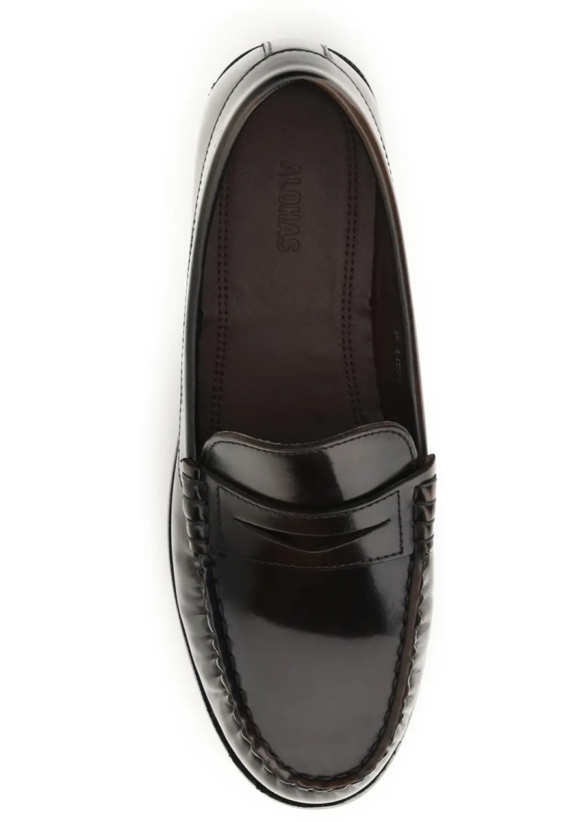 Mocasini Rivet Vintage brushed leather Loafers - Img 4