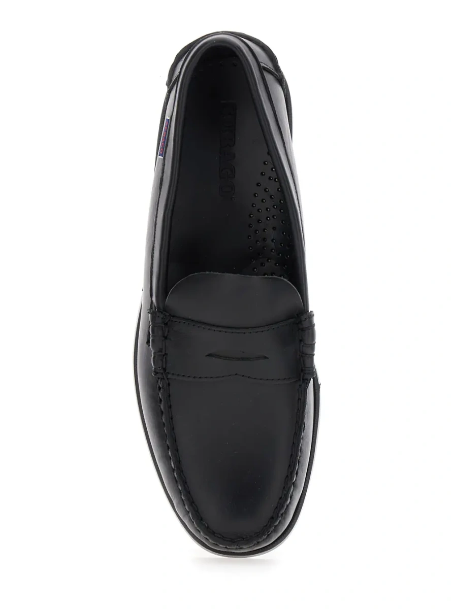 Mocasini Sebago negri din piele 'Dolphin' - Img 4