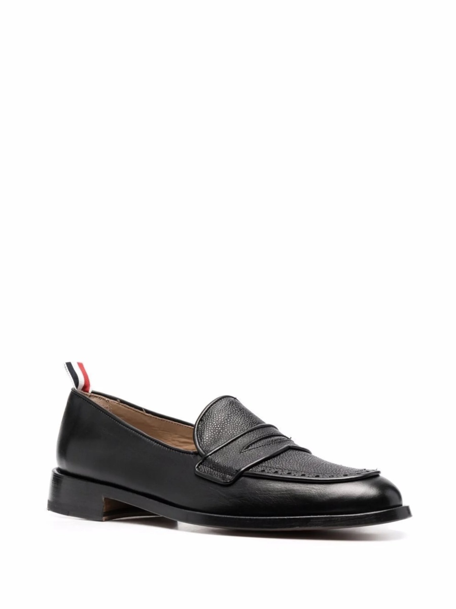 Mocasini Thom Browne negri din piele - Img 2