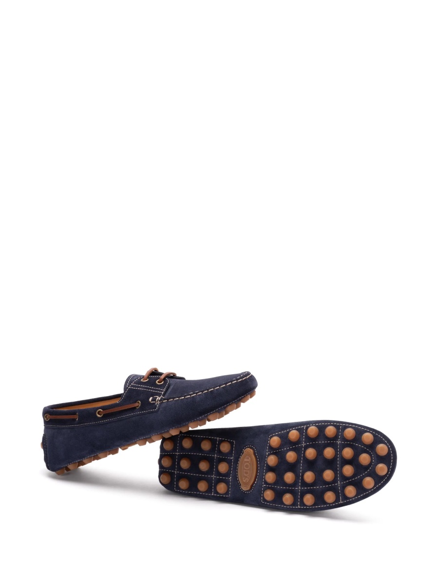 Mocasini TOD'S albastri din piele intoarsa - Img 5