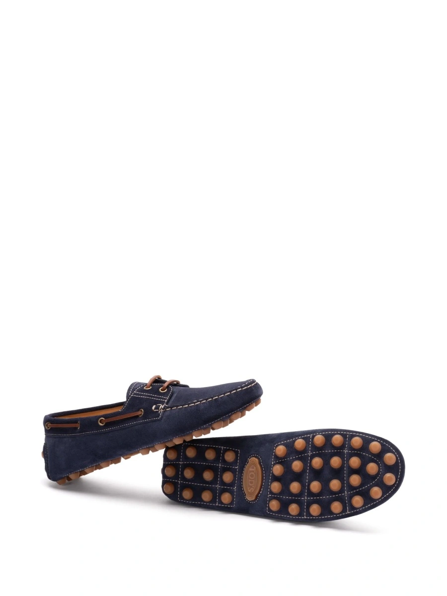 Mocasini TOD'S albastri din piele intoarsa - Img 5
