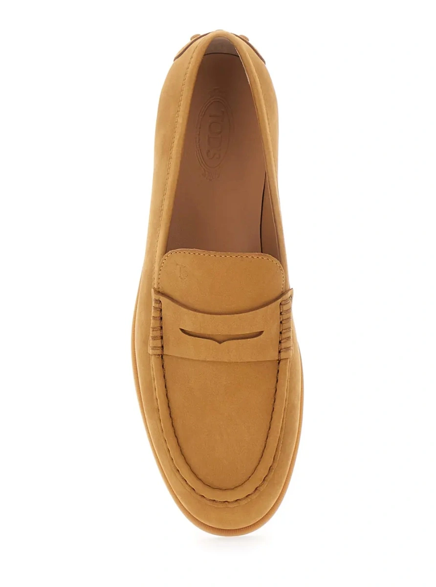 Mocasini TOD'S bej din piele intoarsa - Img 4