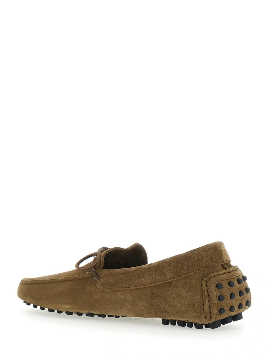 Mocasini Tom Ford maro din piele intoarsa - Img 3