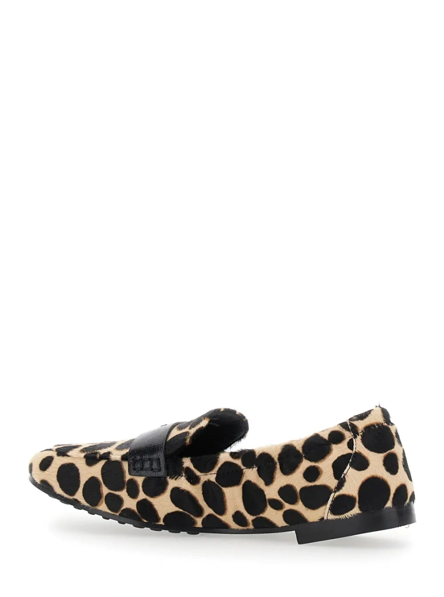 Mocasini Tory Burch bej din piele - Img 3