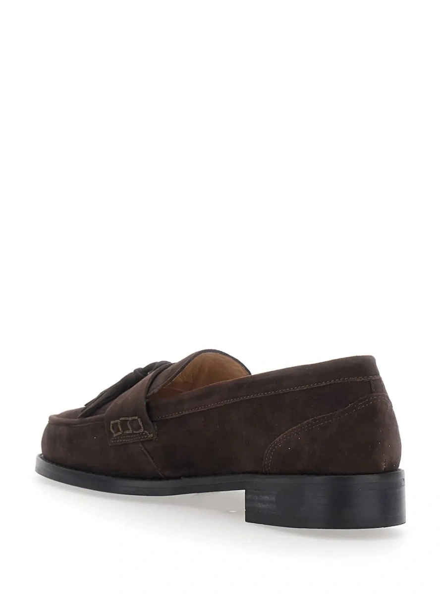 Mocasini TWINSET maro din piele intoarsa - Img 3
