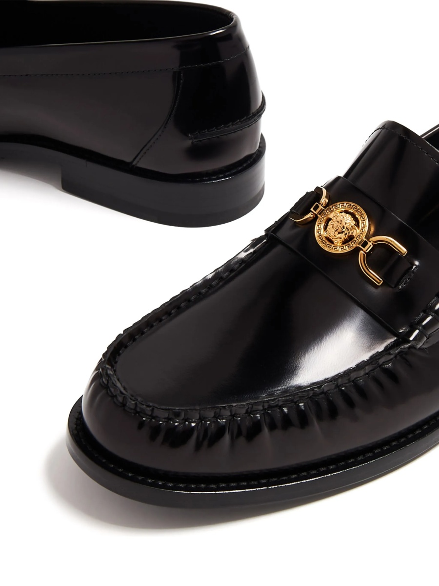 Mocasini Versace Medusa ’95 negri din piele - Img 5