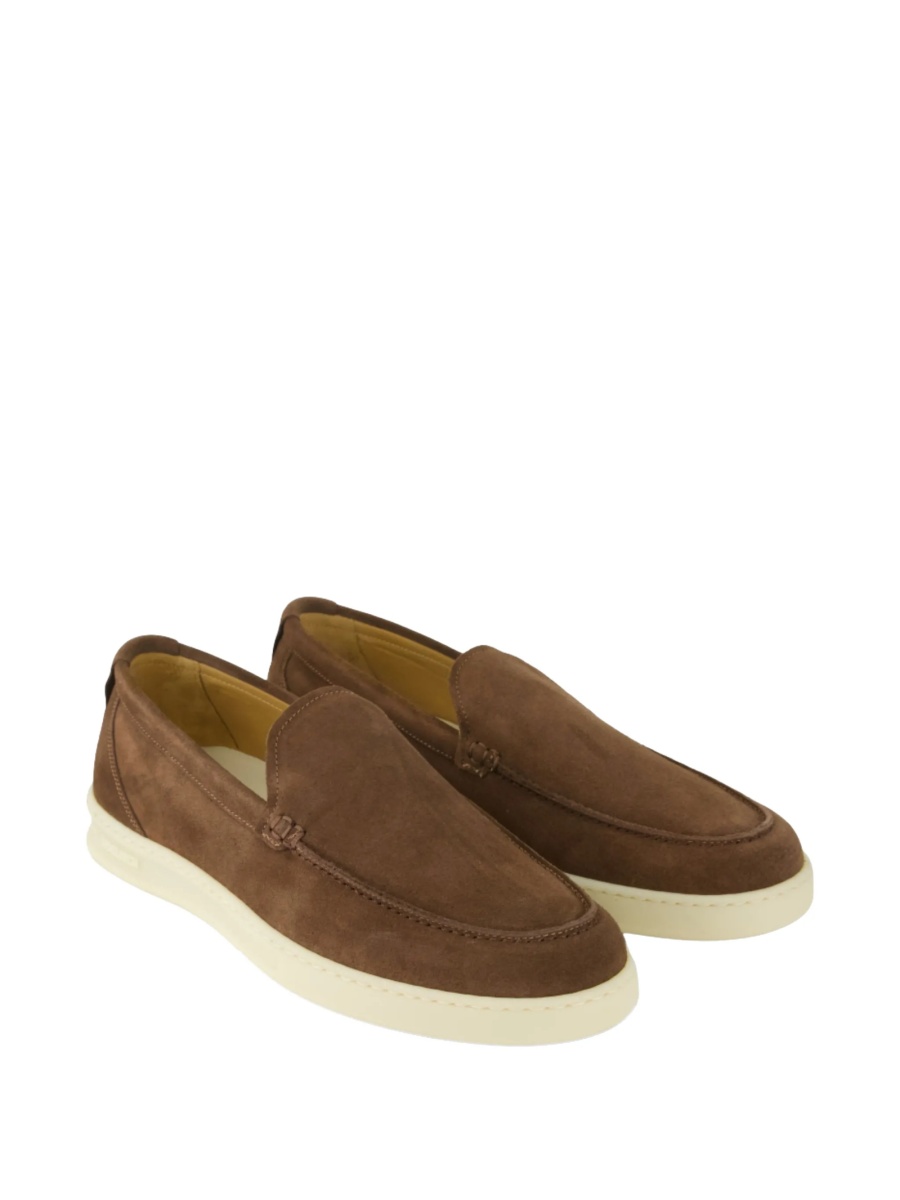 Mocasini Woolrich maro din piele intoarsa - Img 2