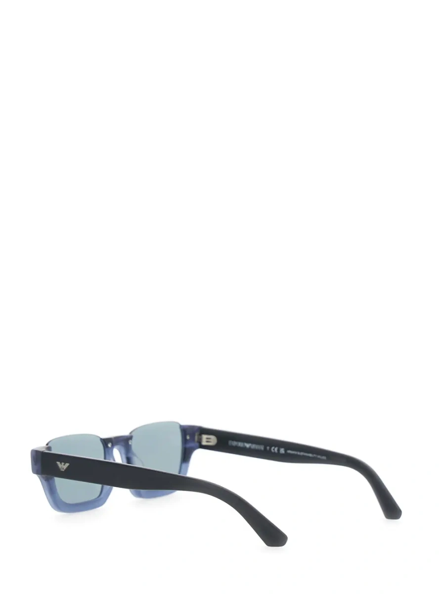 Ochelari Black glasses with thick temples and logo lettering in acetate unisex - Img 2