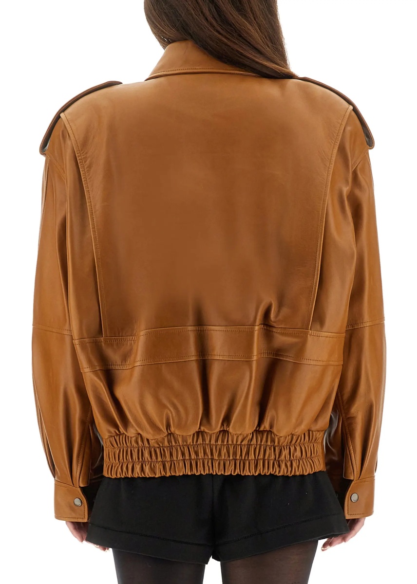 Oversized Leather Jacket - Img 4