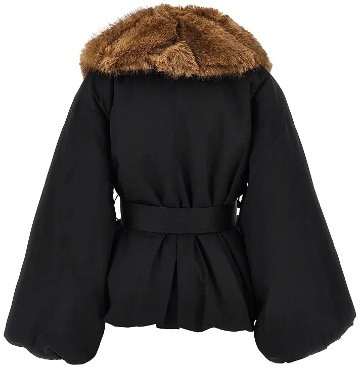 Paltoane Faux fur collar twill jacket - Img 3
