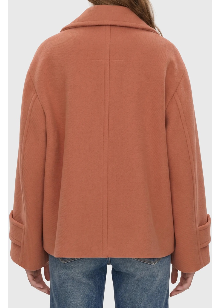 Paltoane Oversized Short Wool Coat - Img 2