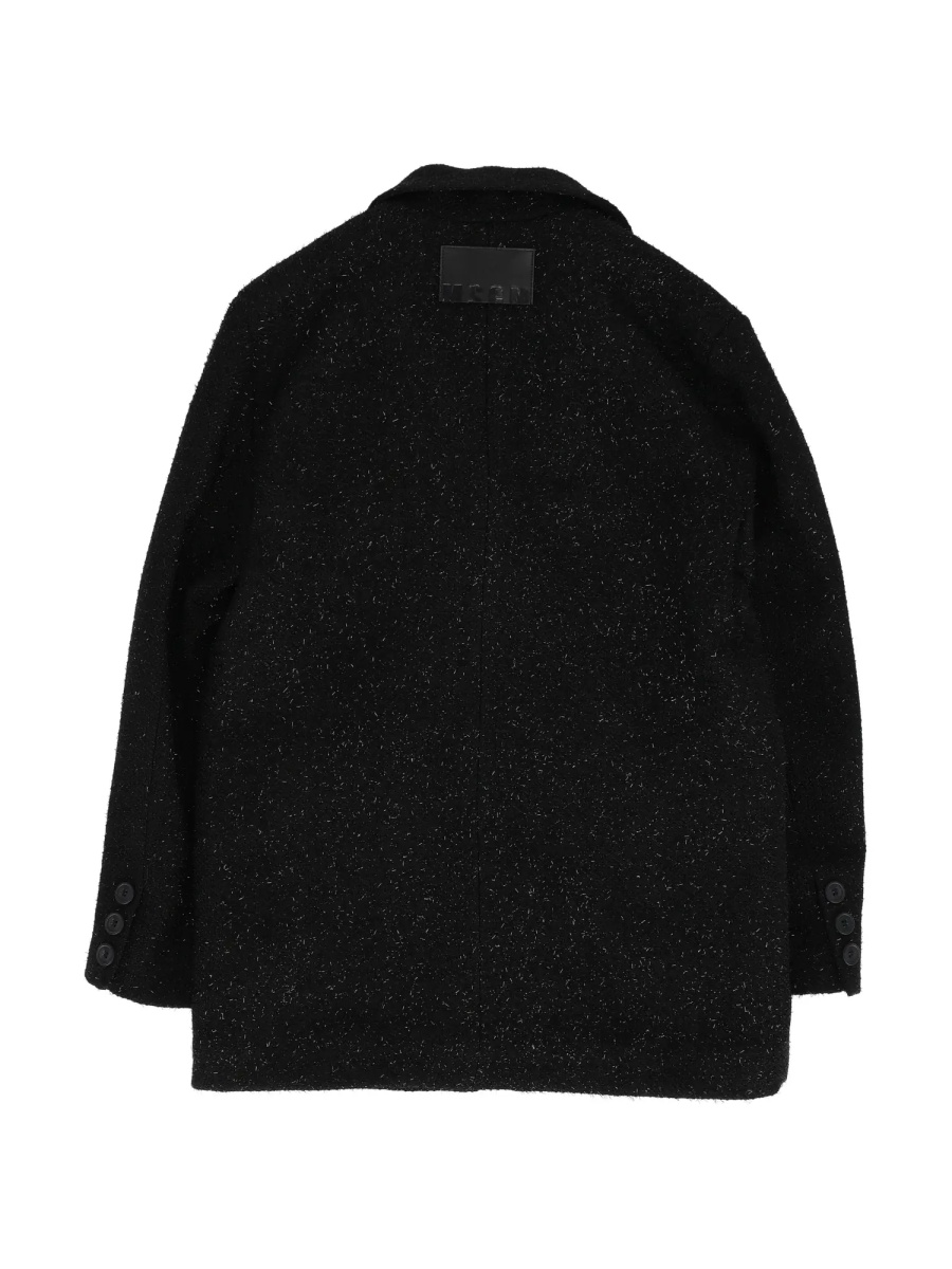 Paltoane RESCA LUREX COAT- JACKET GIRL NERO/BLACK - Img 2