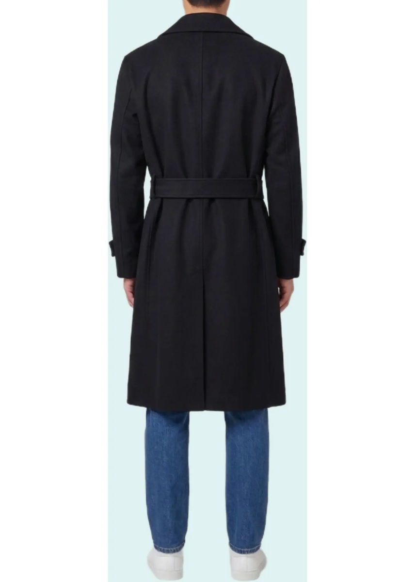 Paltoane Single-Breasted Virgin Wool And Cashmere Coat - Img 2