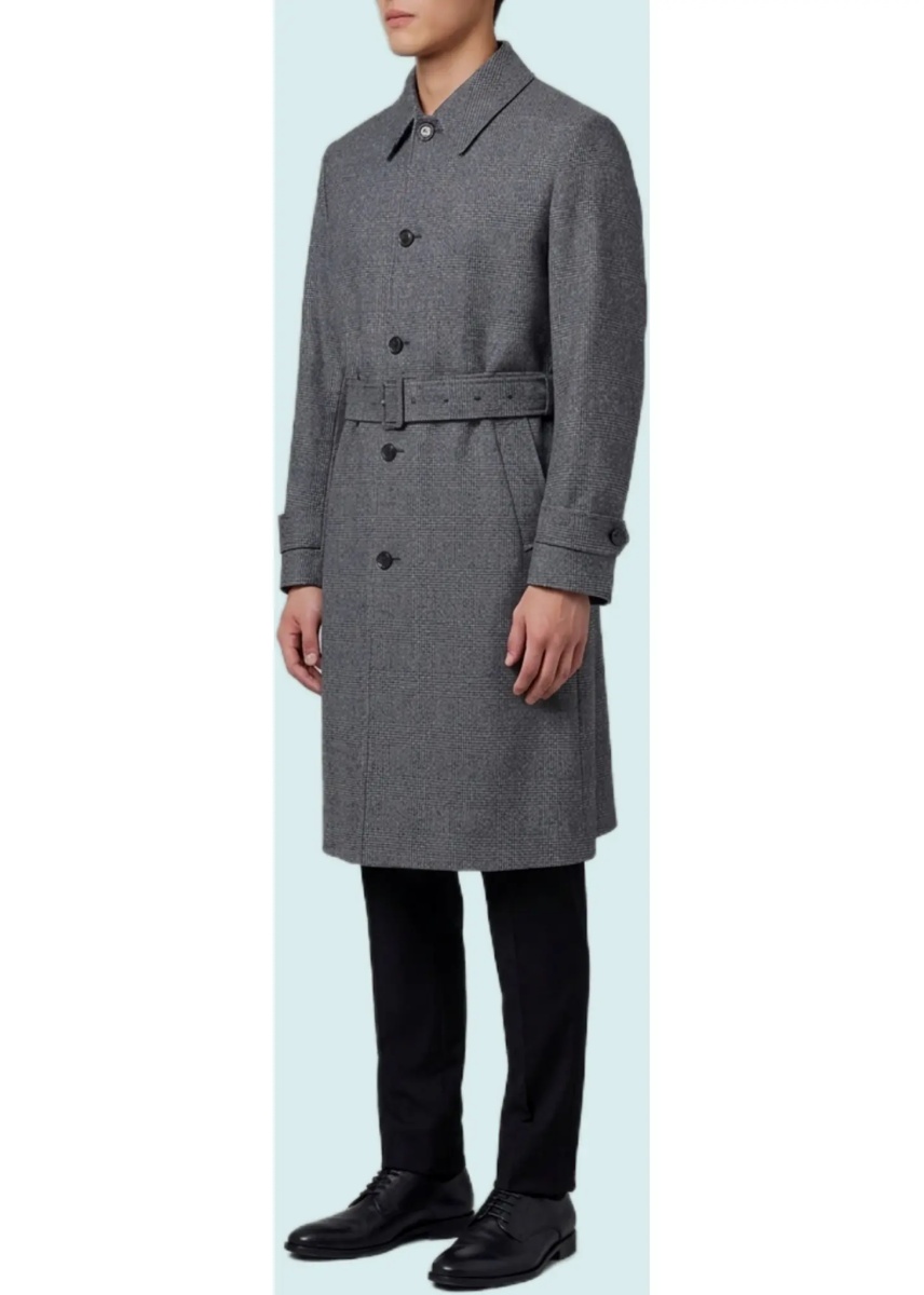 Paltoane Single-Breasted Virgin Wool Coat - Img 3