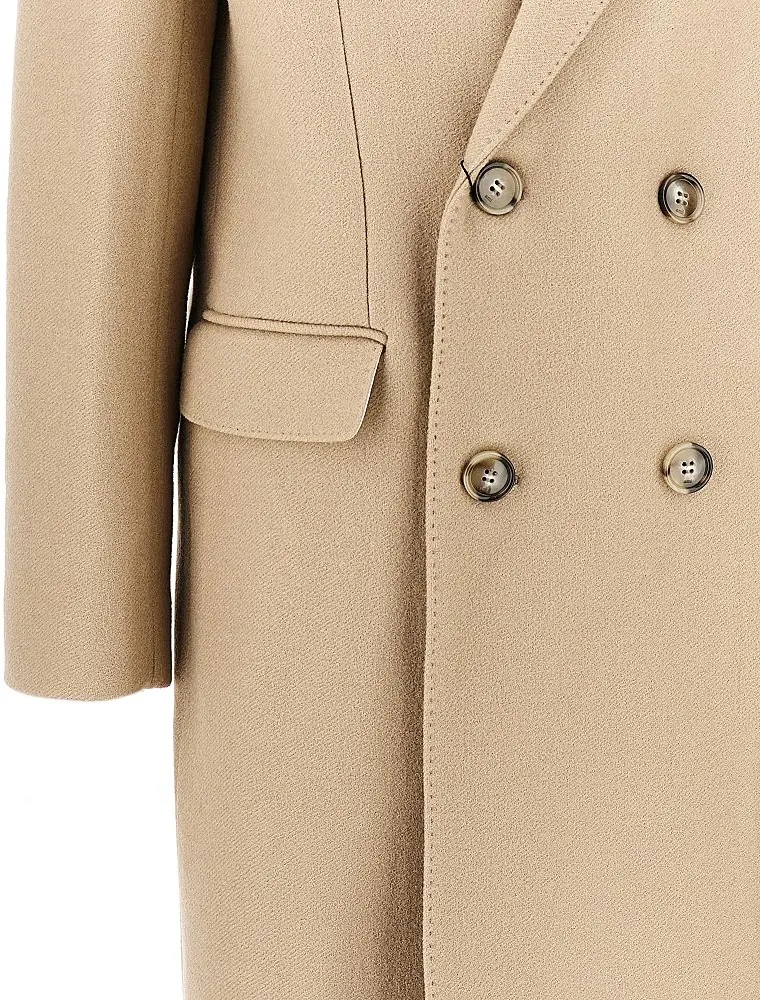 Paltoane Wool gabardine double-breasted coat - Img 2