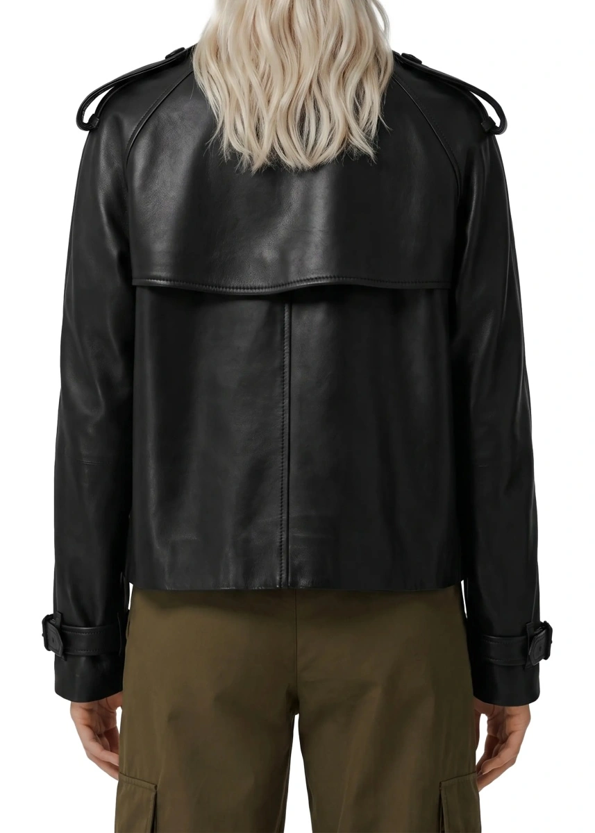 Palton Burberry negru - Img 3